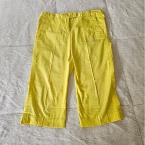 J.Crew Yellow Chino Stretch Favorite Fit Capris Pant Women 4